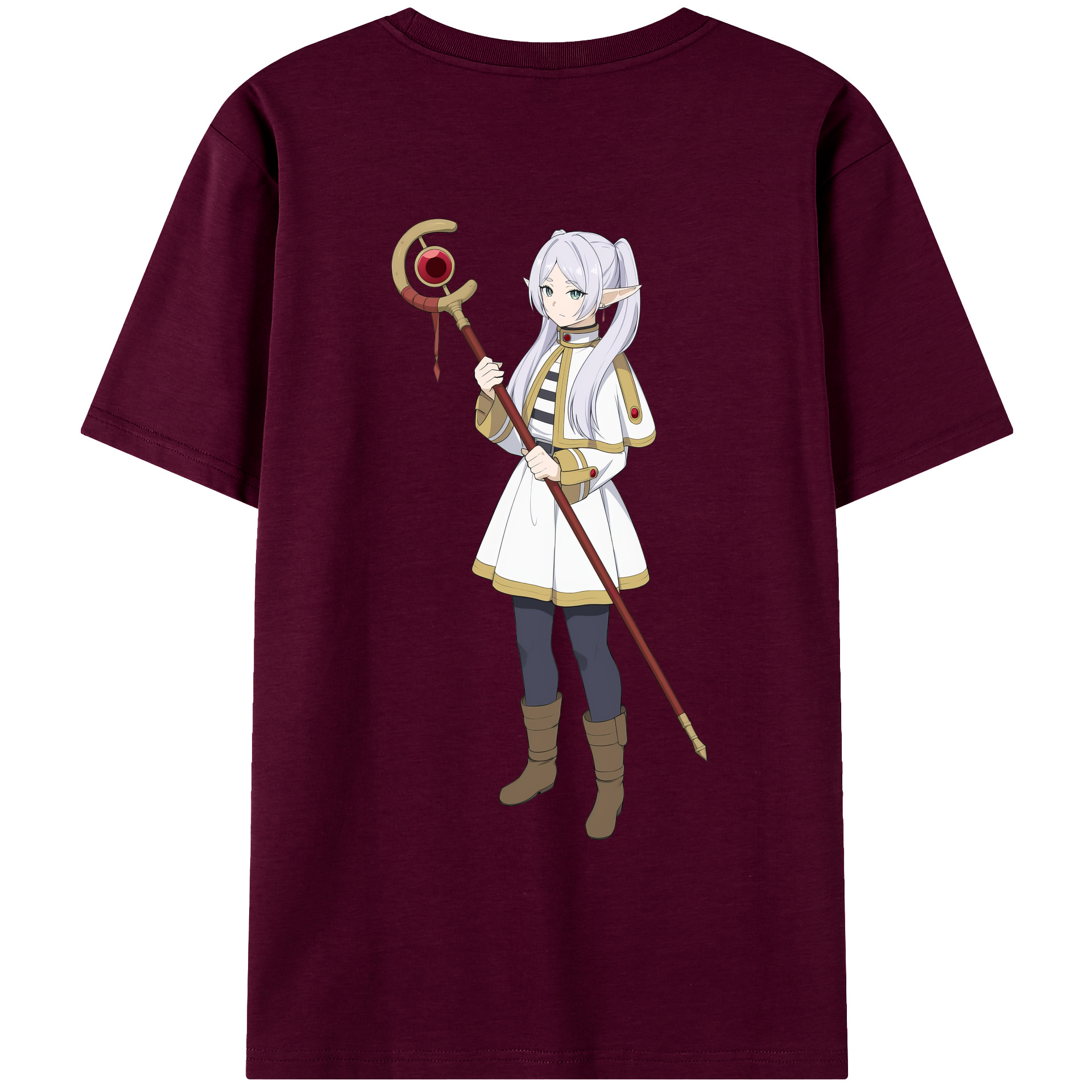 （画像用） 葬送のフリーレン Frieren レディース半袖Tシャツ(バックプリント)